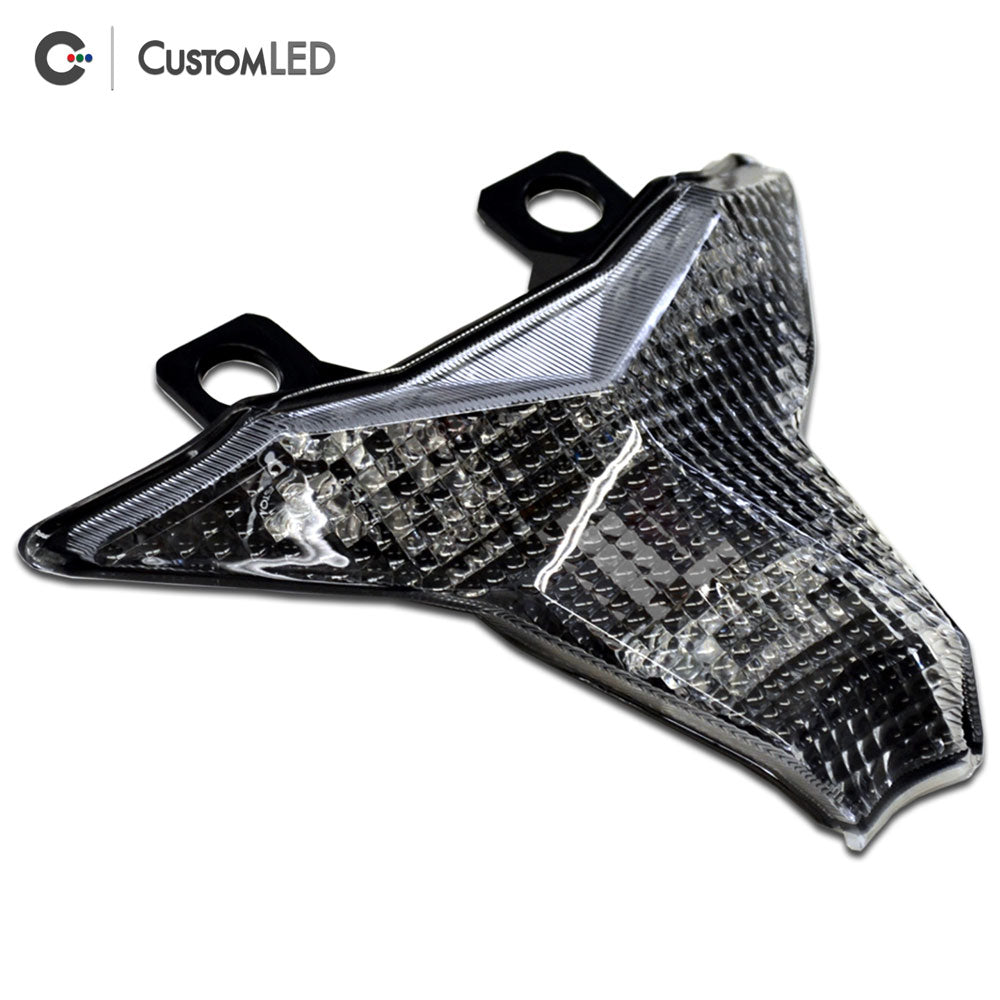Kawasaki ZX-6R Blaster-X Feu arrière LED intégré pour les années 2019-2023 par Custom LED - Clear Lens
