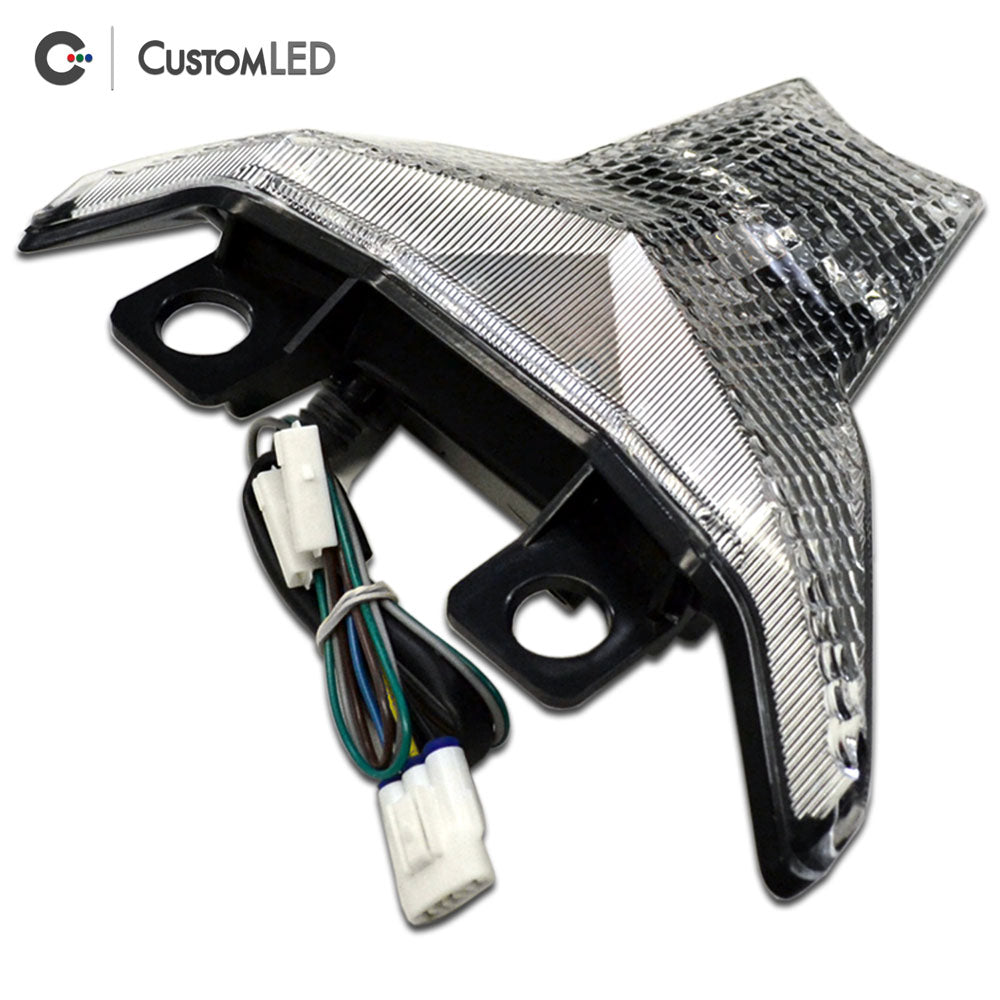 Kawasaki ZX-6R Blaster-X Feu arrière LED intégré pour les années 2019-2023 par Custom LED - Clear Lens