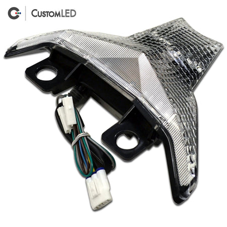 Kawasaki ZX-6R Blaster-X Feu arrière LED intégré pour les années 2019-2023 par Custom LED - Clear Lens