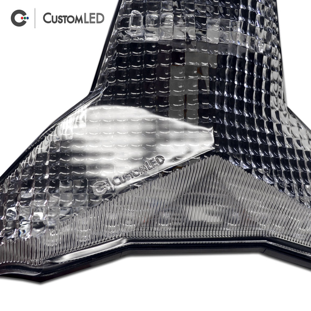Kawasaki ZX-6R Blaster-X Feu arrière LED intégré pour les années 2019-2023 par Custom LED - Clear Lens