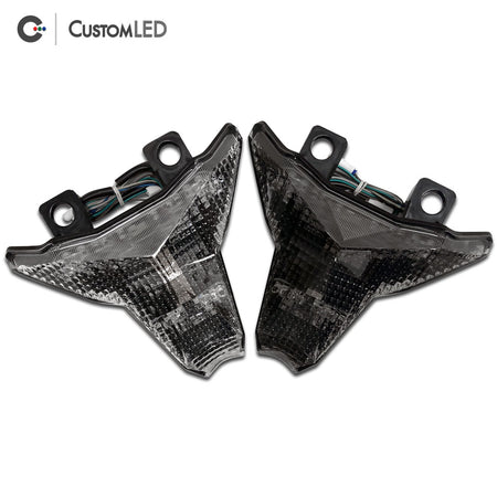 Kawasaki Ninja ZX-4R Blaster-X Integrated LED Tail Light for years 2023, 2024 & 2025 - Clear VS Smoked Lens