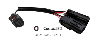 Connecteurs en Y de clignotant OEM Yamaha, 3 fils (paire), Type 2