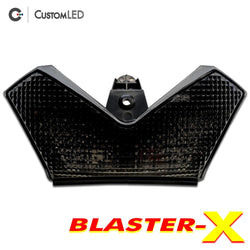 Kawasaki Ninja ZX-14R Blaster-X Feu arrière LED intégré pour les années 2006-2025 par Custom LED - Lentille fumée