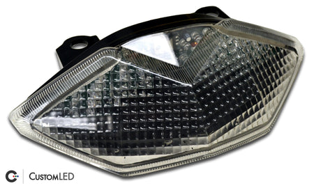 Kawasaki Z1000 Blaster-X Feu arrière LED intégré pour les années 2010 2011 2012 2013 par Custom LED - Lentille transparente