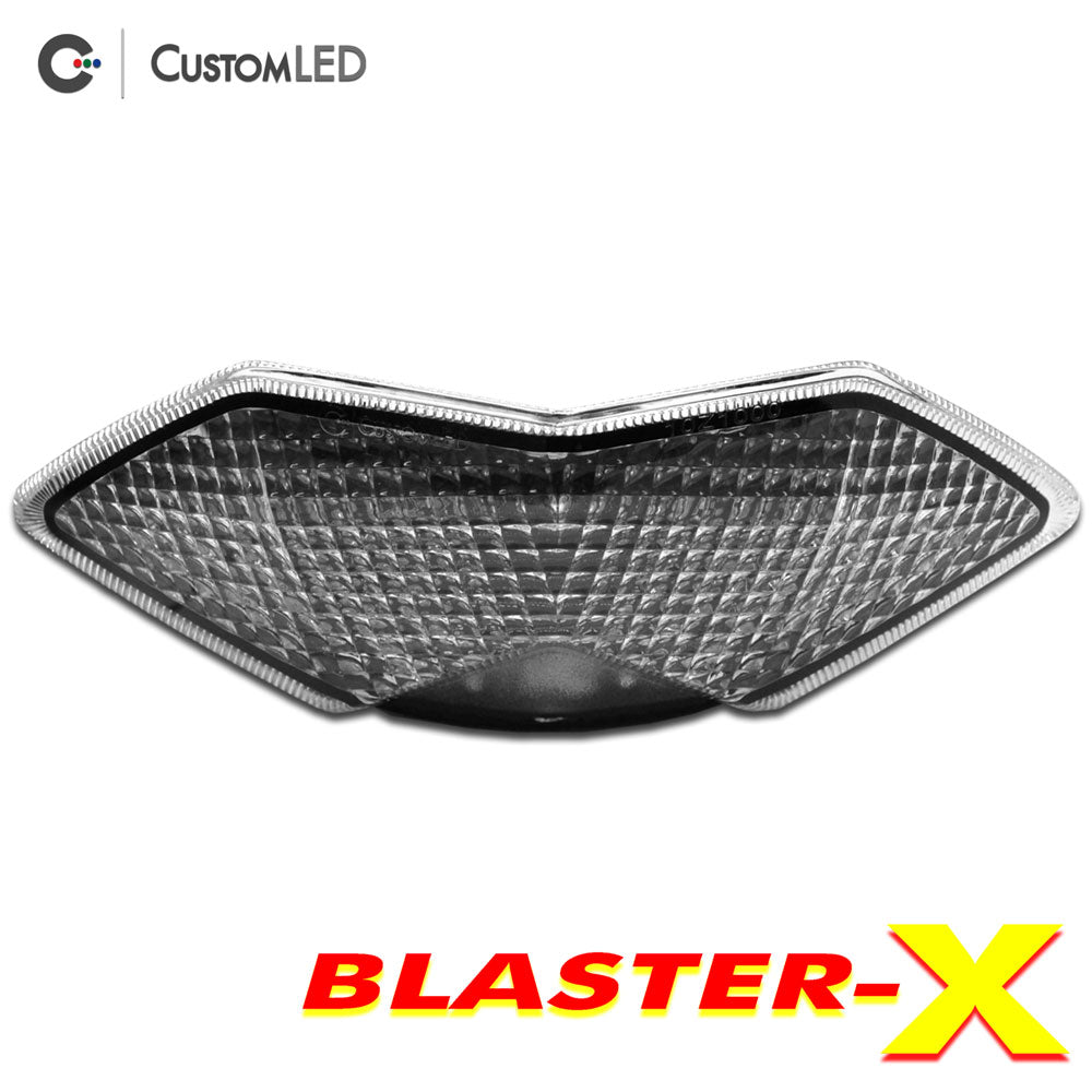 Kawasaki Z1000 Blaster-X Feu arrière LED intégré pour les années 2010 2011 2012 2013 par Custom LED - Lentille transparente