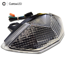 Kawasaki Ninja 1000SX Blaster-X Integrated LED Tail Light for years 2020-2024 by Custom LED - Clear Lens