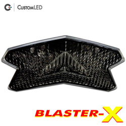 Kawasaki Ninja ZX-6R Blaster-X Feu arrière LED intégré pour les années 2013-2018 - Lentille fumée