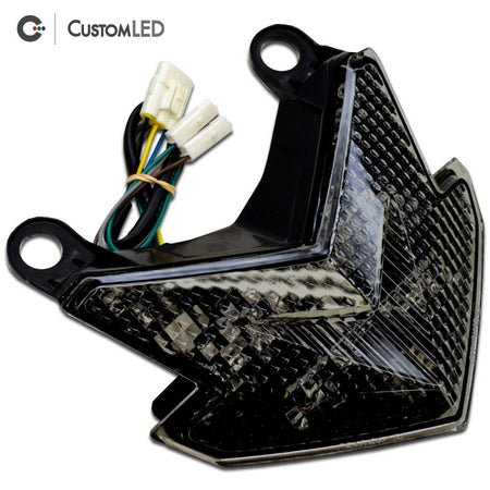 Kawasaki Ninja ZX-6R Blaster-X Integrated LED Tail Light for years 2013-2018 - Smoked Lens