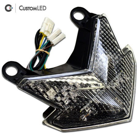 Kawasaki Ninja ZX-6R Blaster-X Integrated LED Tail Light for years 2013-2018 - Clear Lens