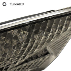 Kawasaki Ninja ZX-6R Blaster-X Feu arrière LED intégré pour les années 2013-2018 - Lentille transparente
