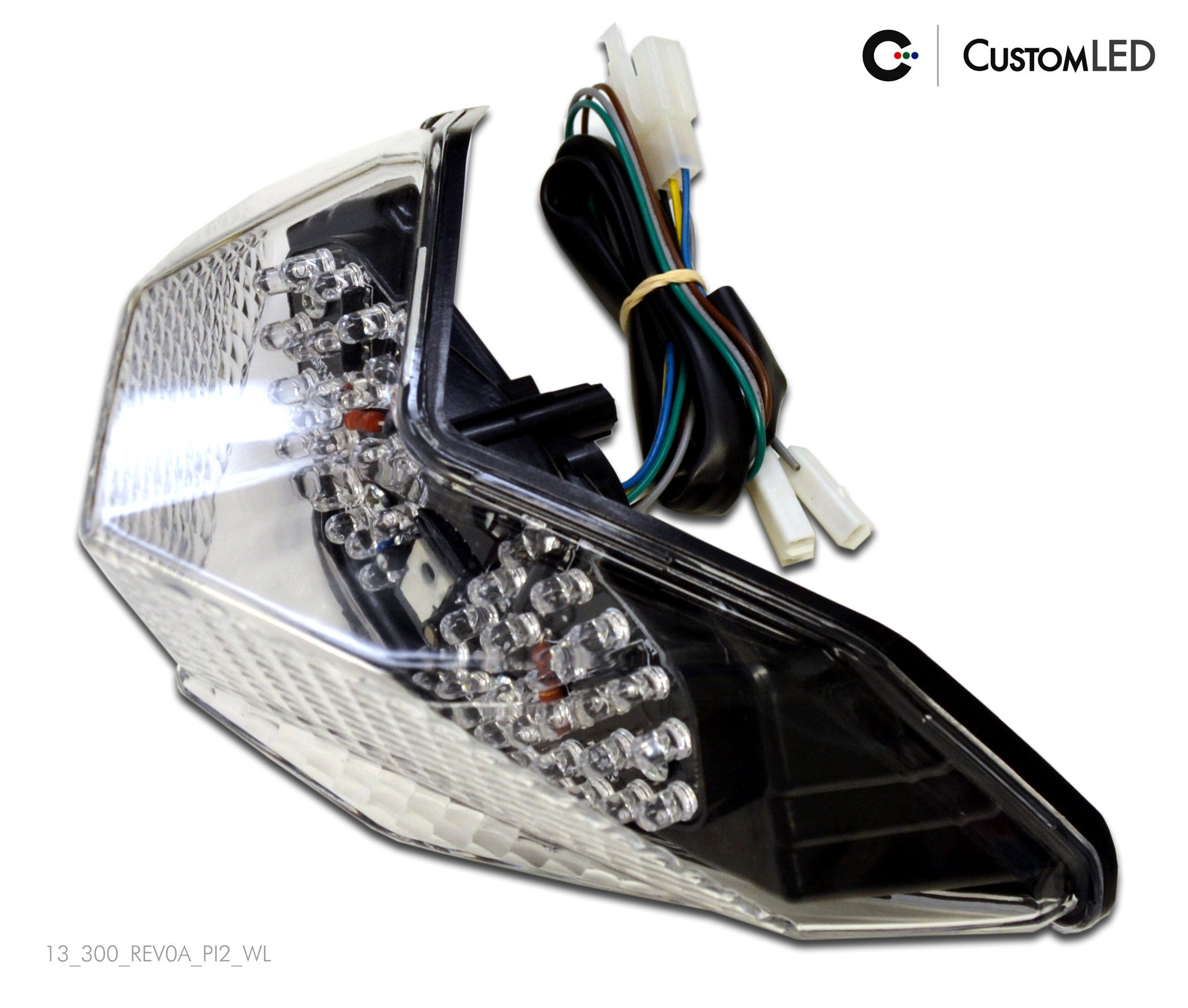 Kawasaki Ninja 300 Blaster-X Feu arrière LED intégré pour les années 2013 2014 2015 2016 2017 par Custom LED
