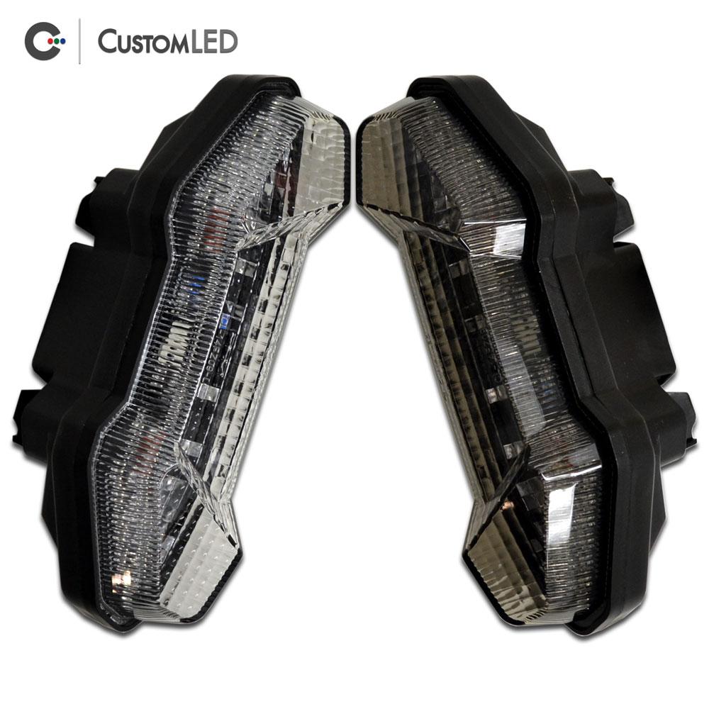 Yamaha FZ-09 2014-2016 Blaster-X Feu arrière LED intégré - Lentille transparente VS lentille fumée