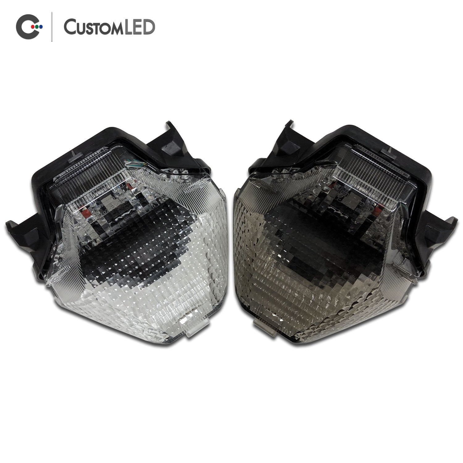 Yamaha FZ-07 Blaster-X Integrated LED Tail Light for years 2015, 2016 & 2017 by Custom LED - Clear VS Smoked Lens
