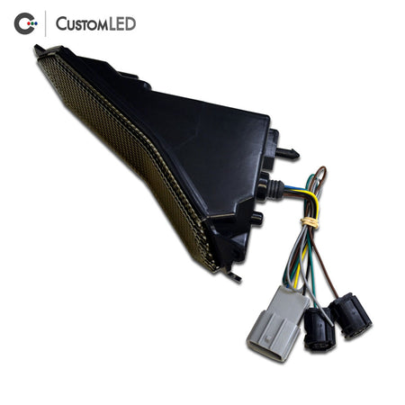 Yamaha YZF-R6 Blaster-X Integrated LED Tail Light for years 2017-2026 by Custom LED - Smoked Lens