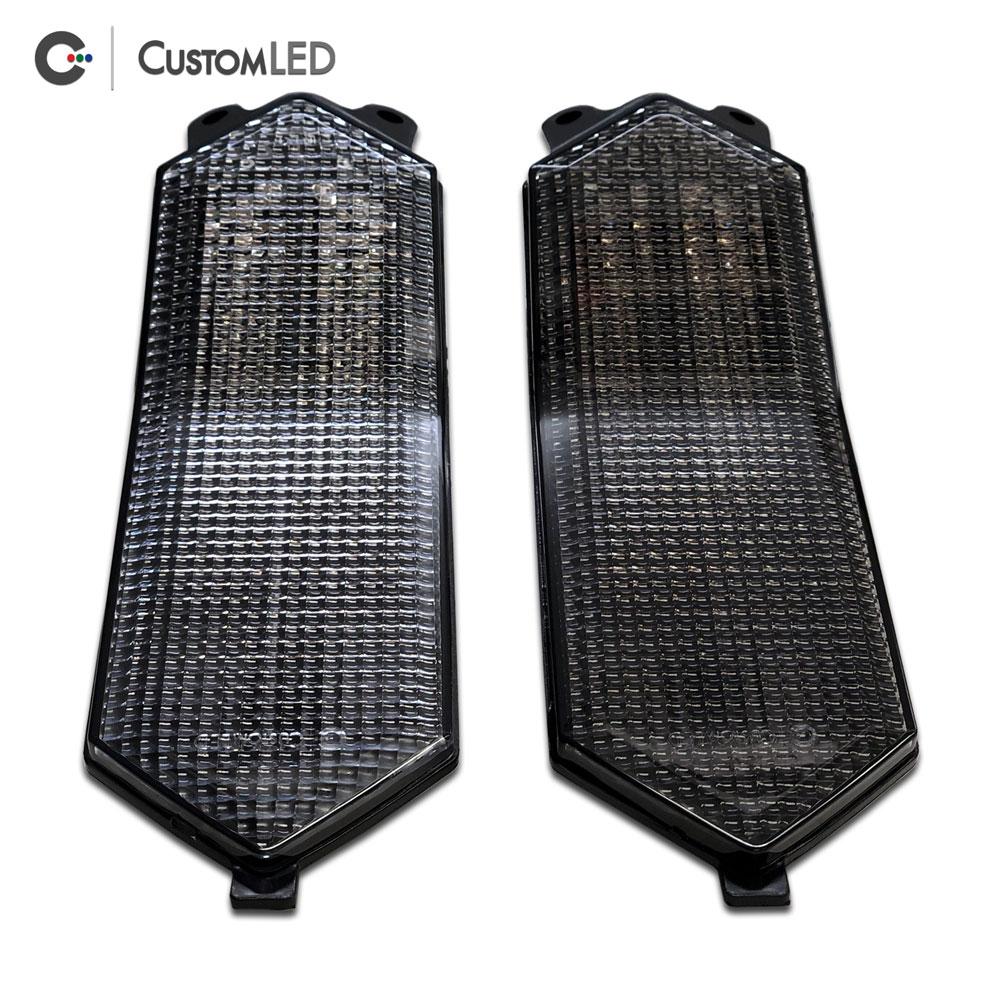 Yamaha YZF-R1 Blaster-X Feu arrière LED intégré pour les années 2015-2026 par Custom LED - Lentille transparente VS lentille fumée