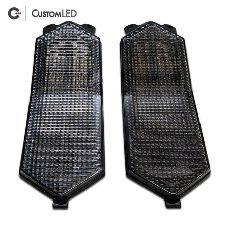 Yamaha YZF-R1 Blaster-X Feu arrière LED intégré pour les années 2015-2026 par Custom LED - Lentille transparente VS lentille fumée