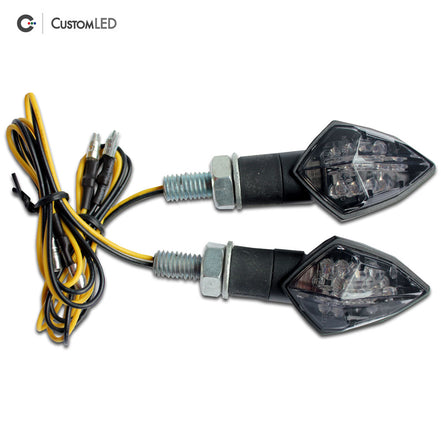 Custom LED Motorcycle LED Blinkers - Compact Short Stalk - V1