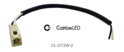 Connecteurs OEM de clignotant Ducati, 2 fils (paire), Type 2