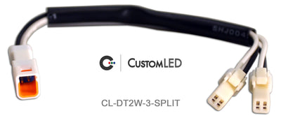 Répartiteurs en Y pour connecteurs OEM de clignotants Ducati, 2 fils (paire), Type 3