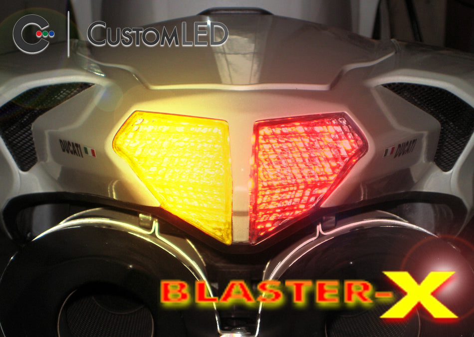 Ducati 848 Blaster-X Feu arrière LED intégré pour les années 2008 2009 2010 2011 2012 2013 par Custom LED