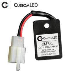 ELFR-1 Electronic LED Flasher Relay for Motorcycle LED Blinkers - OEM Connector