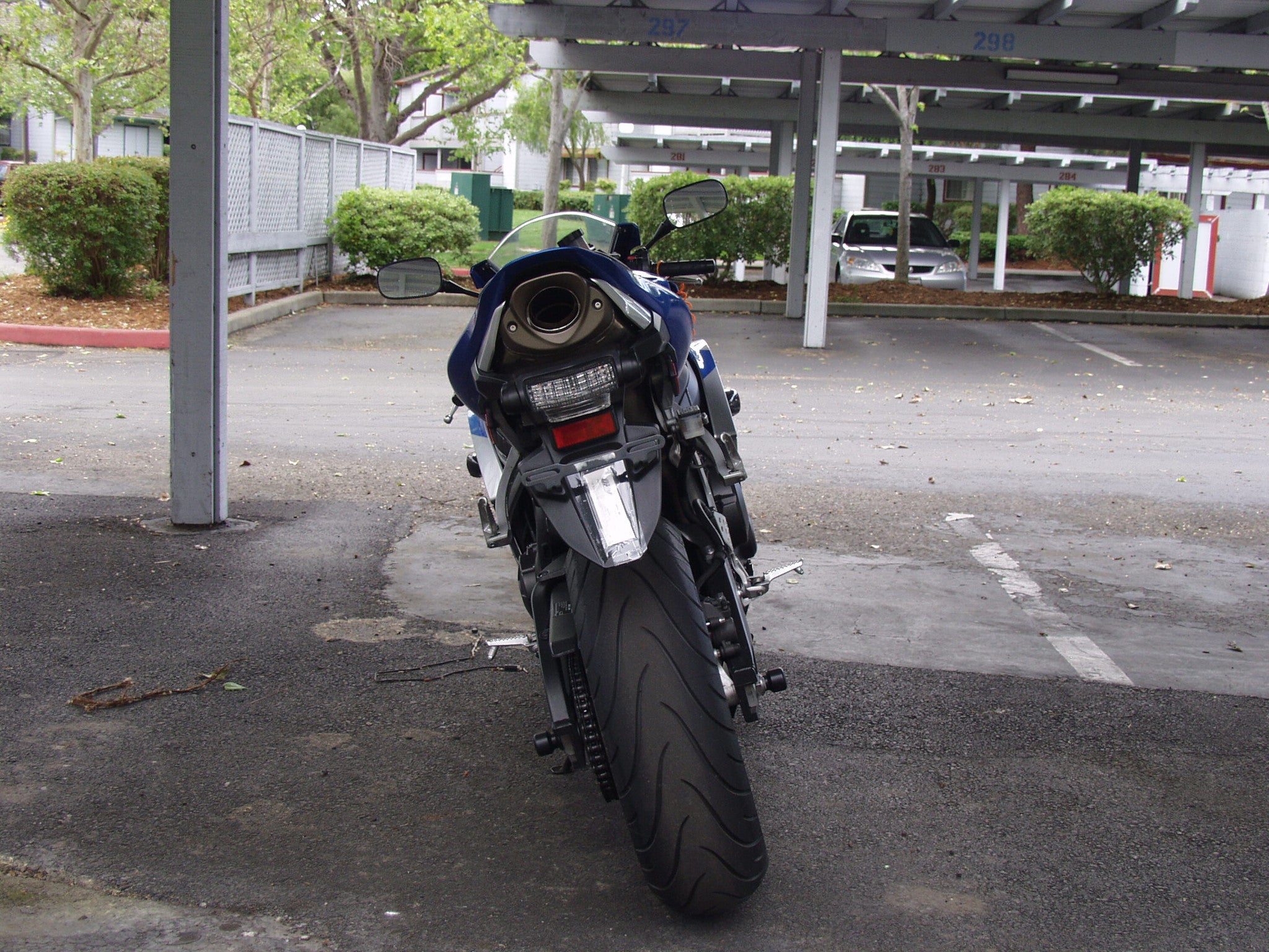 Custom LED Blaster-X Tail Light with UN-Modified OEM fender on 2007-2012 CBR-600RR