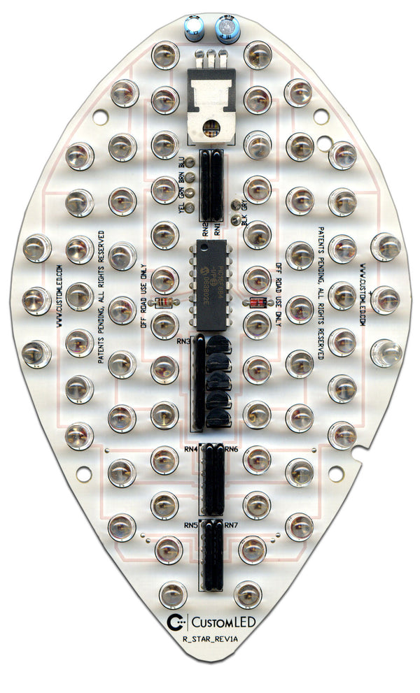 Yamaha Road Star (Midnight, Silverado, Road Star) Integrated LED Tail Light Retrofit Kit for years 2004 2005 2006 2007 2008 by Custom LED