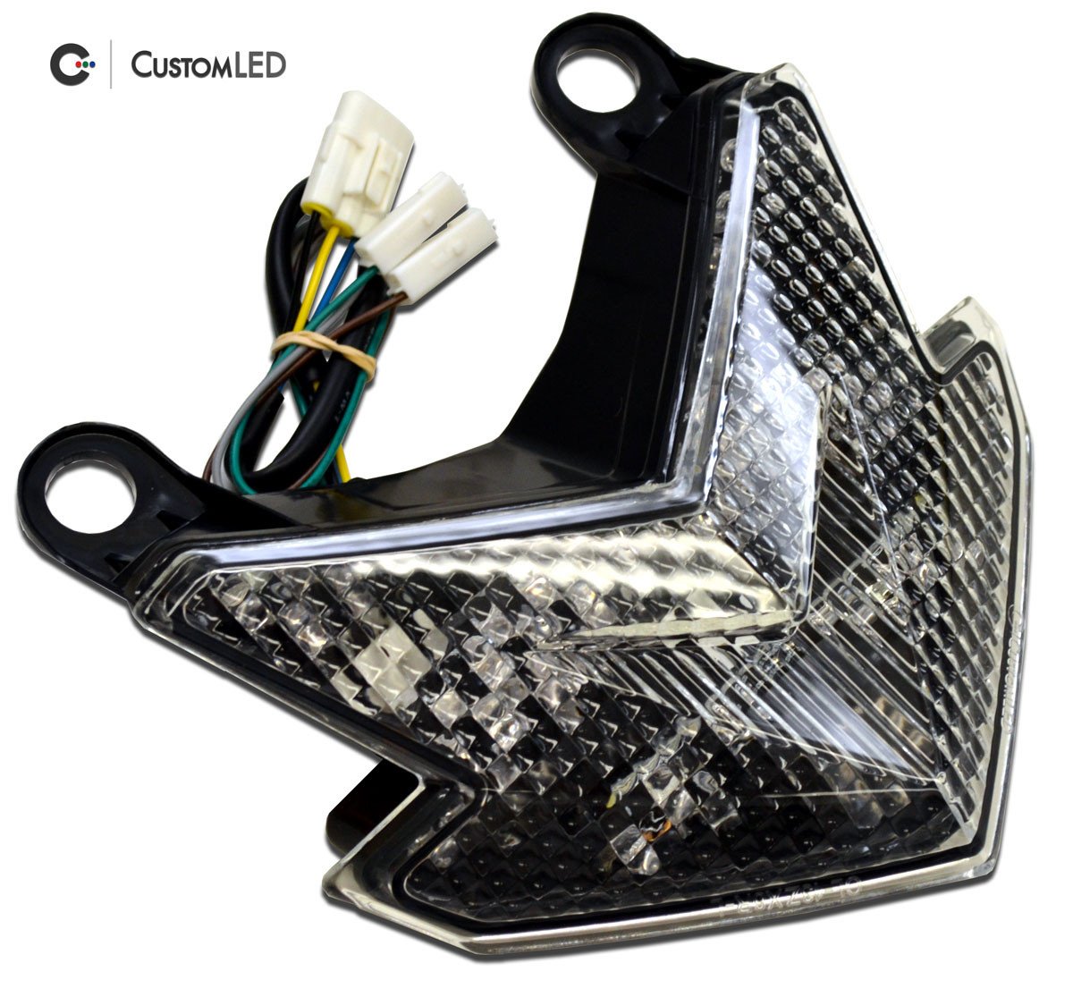 Kawasaki Z125 PRO Blaster-X Feu arrière LED intégré pour les années 2017-2026 - Lentille transparente